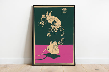 Vintage WWII Poster poster by Lanny Sommese - Black frame wall art