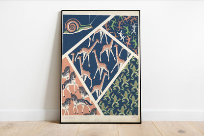 Vintage Animal Composition