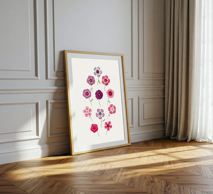 Hand Drawn Colorful Phlox