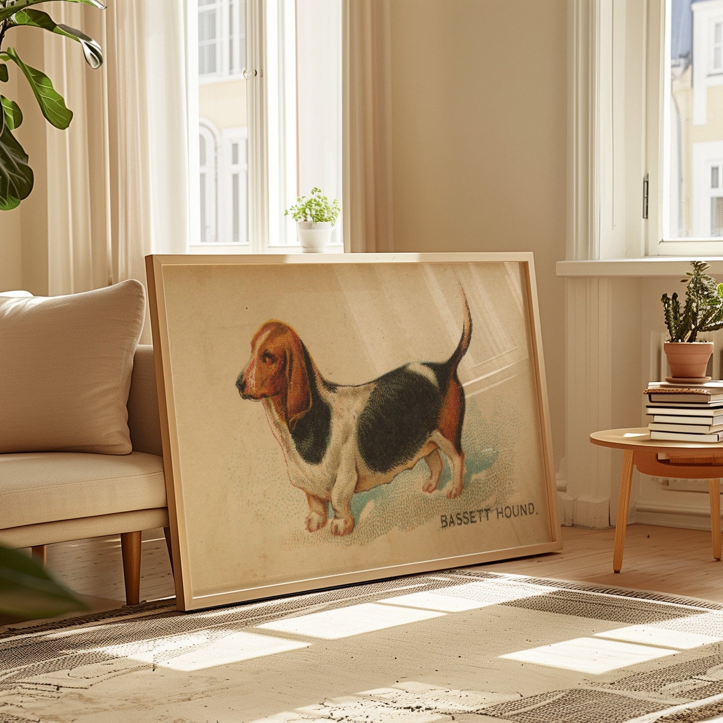 Bassett Hound Illustration
