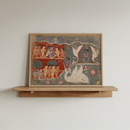 Krishna Kills the Crane Demon