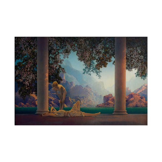 Daybreak poster by Maxfield Parrish  - 12x18 inch print