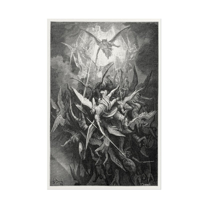 Paradise Lost poster by Gustave Dore  - 16x24 inch poster print