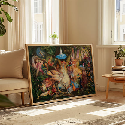 The Fairies Favourite poster by John Anster Fitzgerald - Neutral room decor with framed print