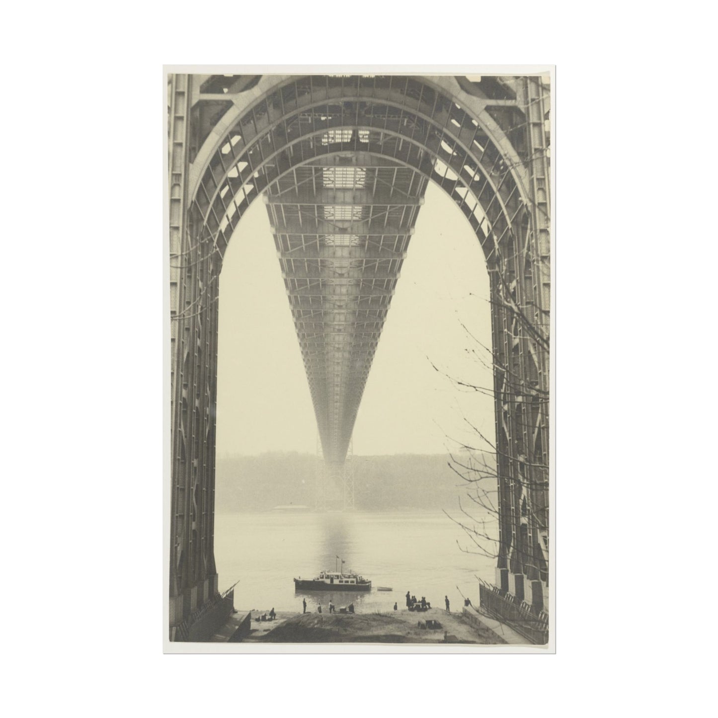 Black and White Bridge Print