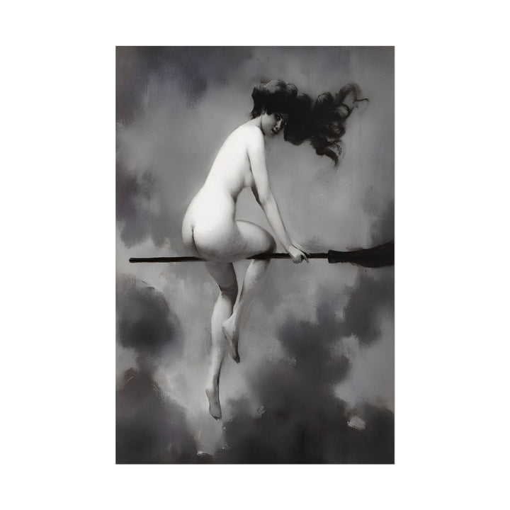 Witch on Broom poster by  Albert Joseph Penot - 12x18 inch print