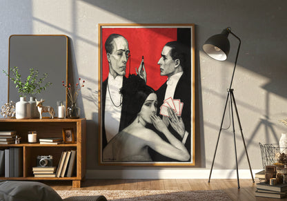 Wild and Delirious poster by Wladyslaw Theodore Benda - Neutral room decor with framed print