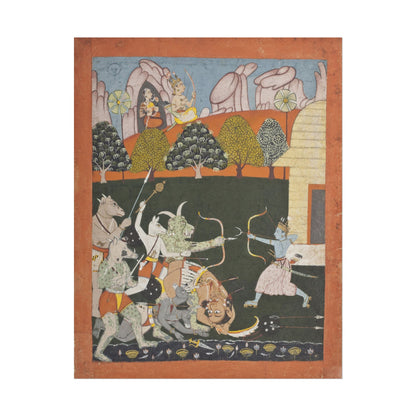 Rama Battling The Titans