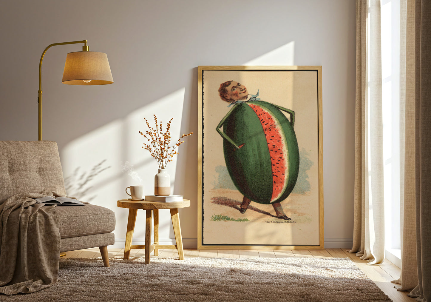 Man’s Head on a Watermelon Body