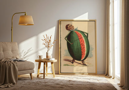 Man’s Head on a Watermelon Body