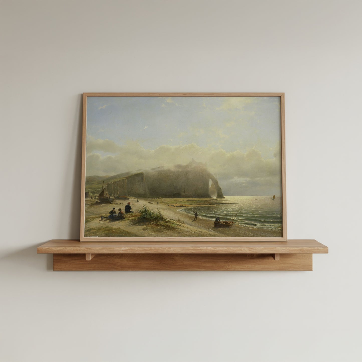 Serene Beach Landscape Art Print