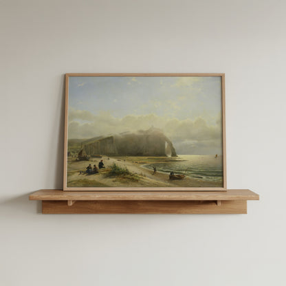 Serene Beach Landscape Art Print