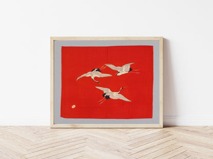 Birds on Red