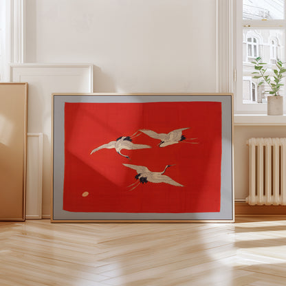 Birds on Red