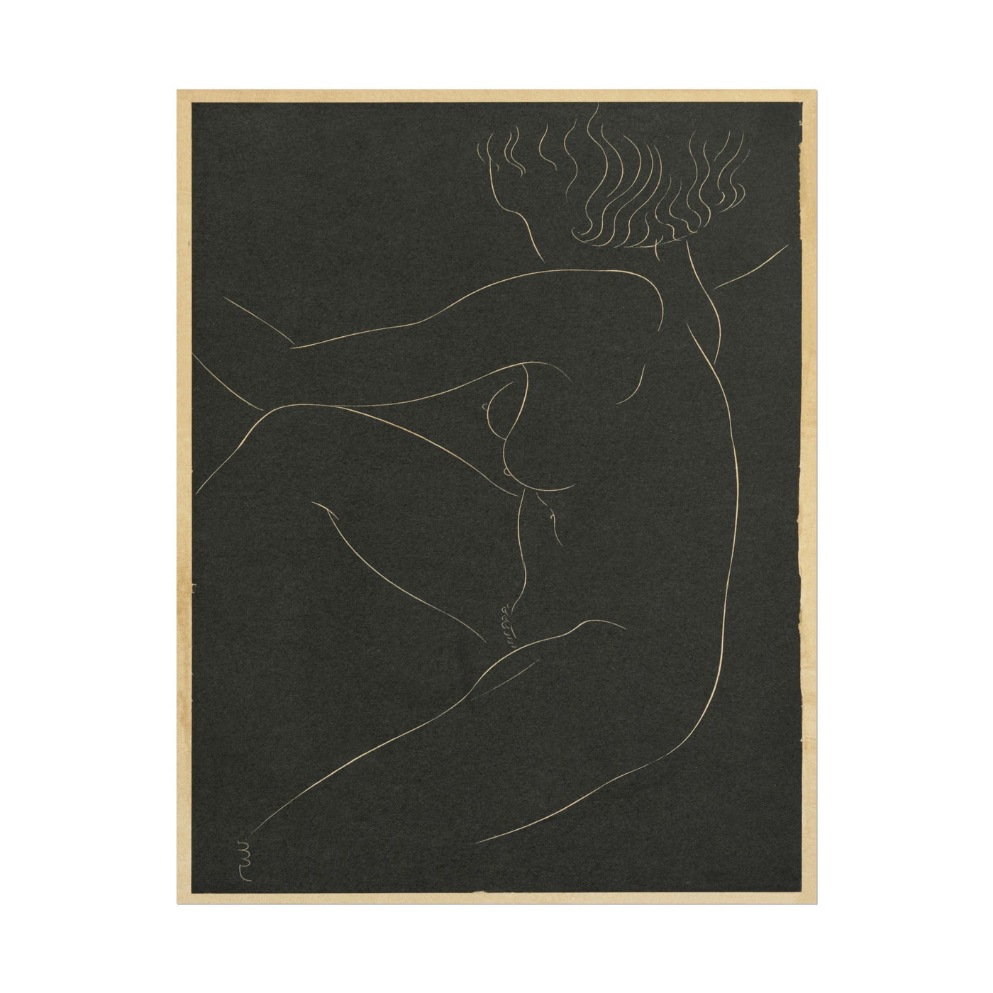 Female Nude Seated 11×14