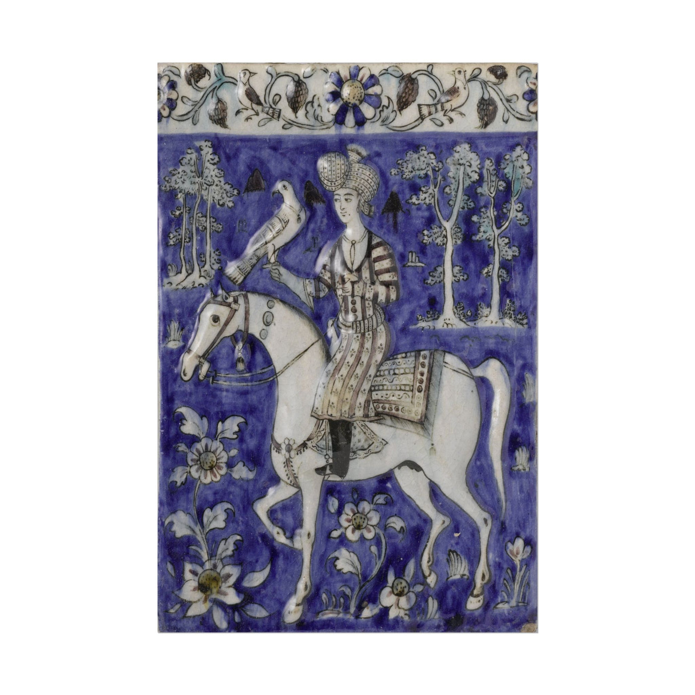 Majestic Horseman Tile Art Print 12″×18″