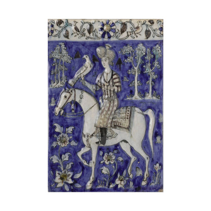 Majestic Horseman Tile Art Print