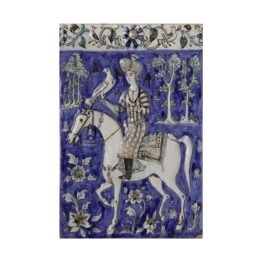 Majestic Horseman Tile Art Print