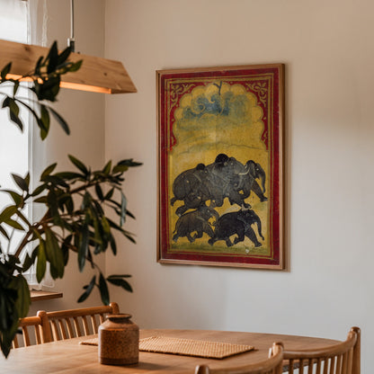 Five Galloping Elephants