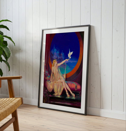 Sultana poster by Henry Clive  - Neutral room decor with framed print