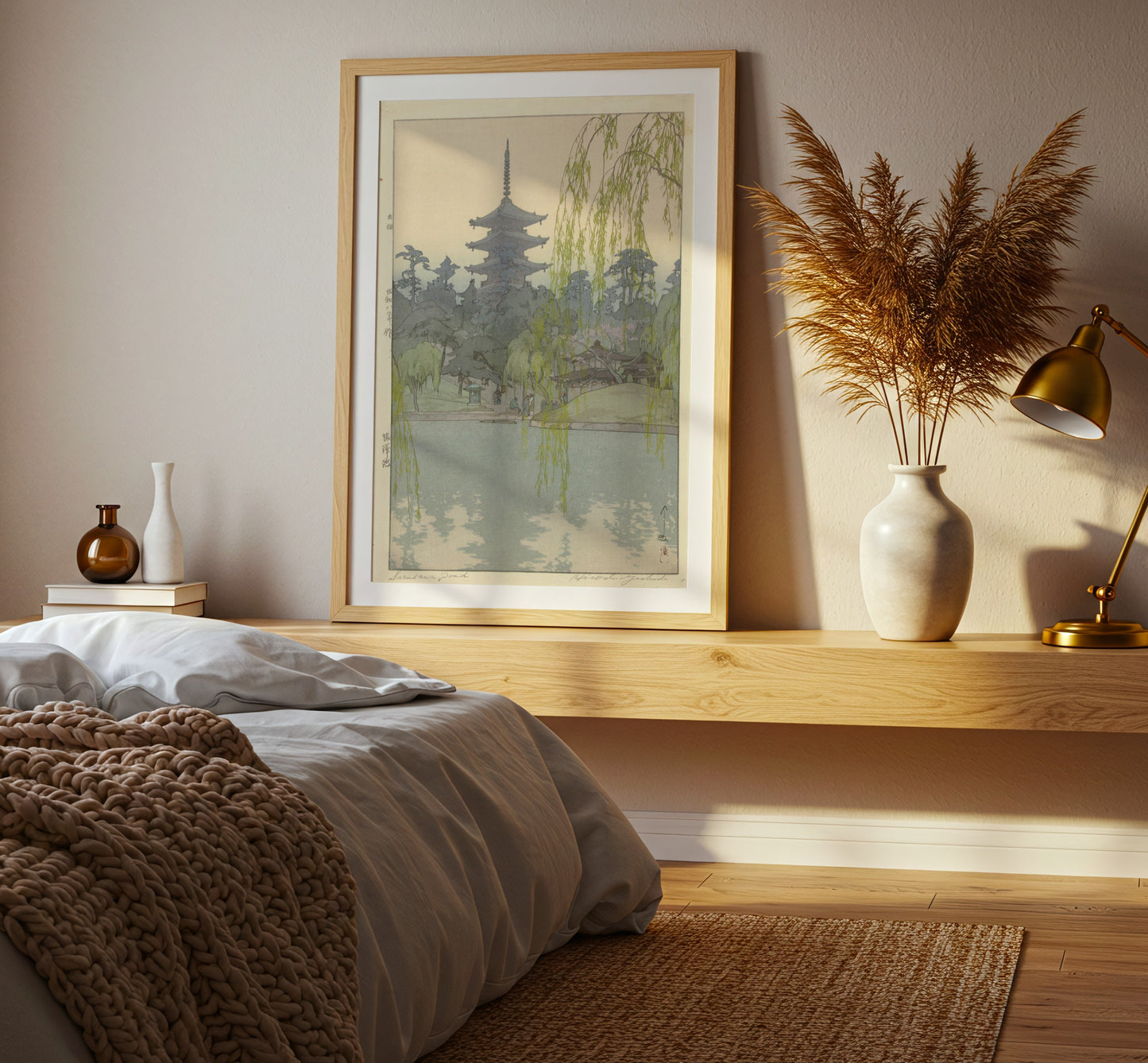 Serene Japanese Pagoda Art Print