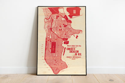 Socialism Map of New York