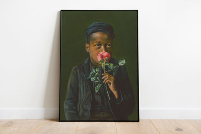 American Beauty poster by C Ribsam & Sons - Black frame wall art