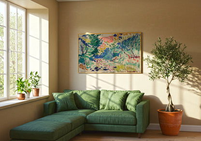 Landscape at Collioure poster by Henri Matisse - Neutral room decor with framed print