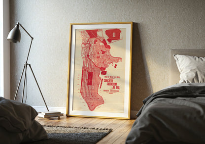 Socialism Map of New York