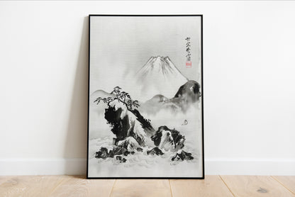 Mount Fuji Vintage Japanese Illustration