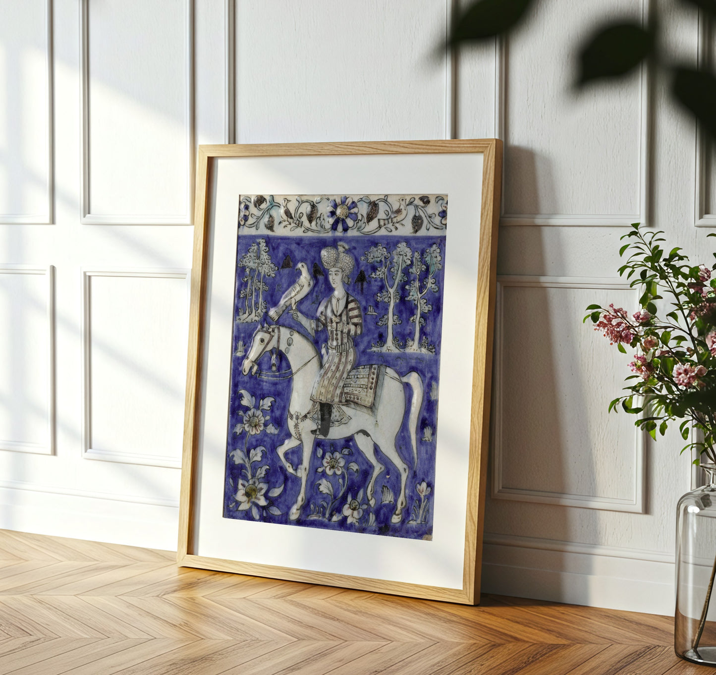 Majestic Horseman Tile Art Print