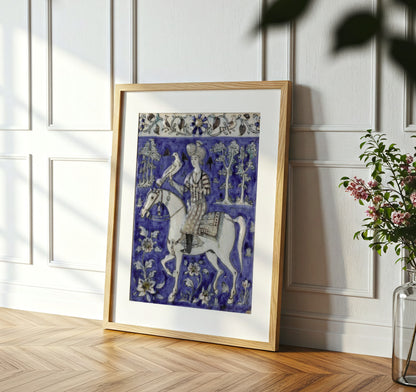 Majestic Horseman Tile Art Print