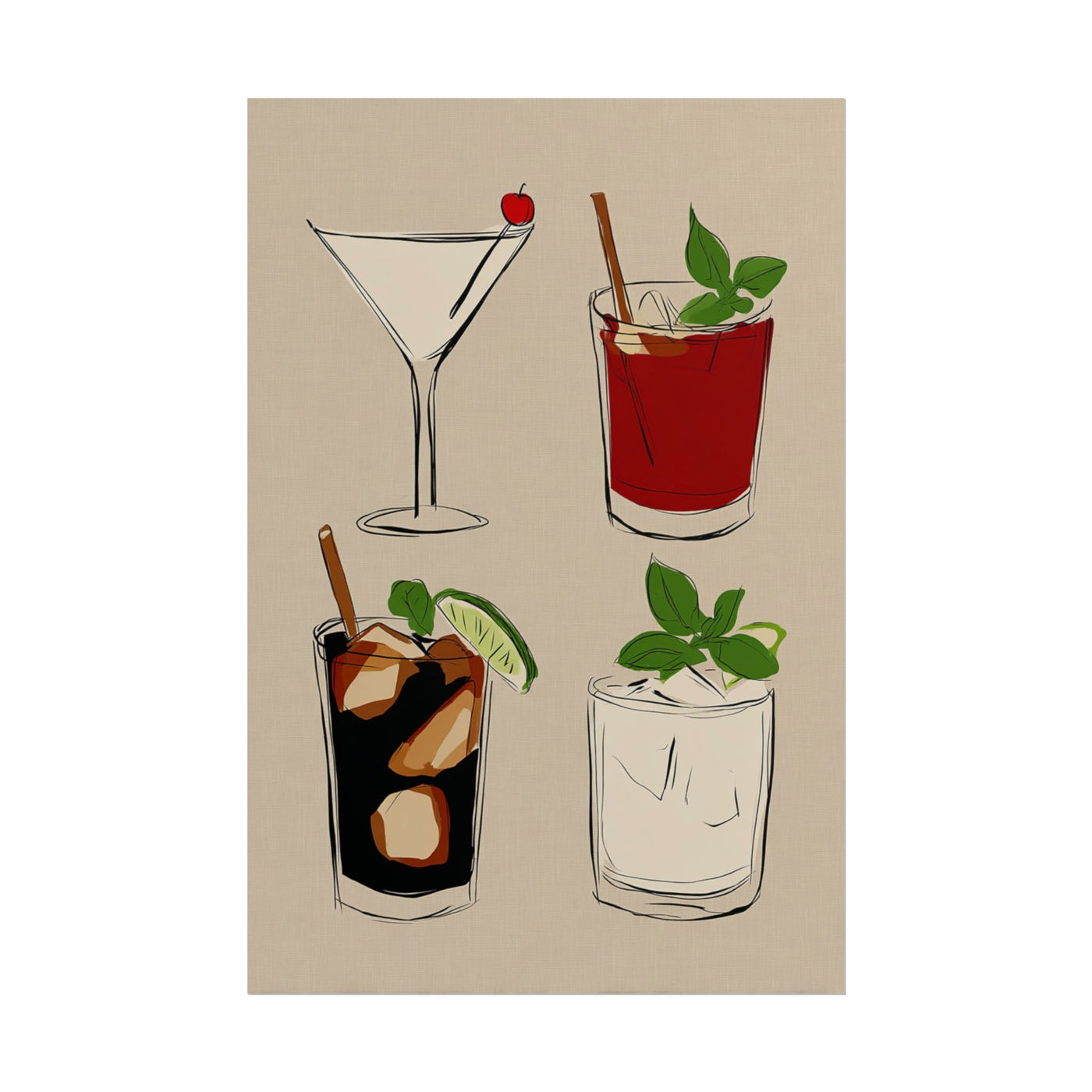 Cocktail Art 12×18