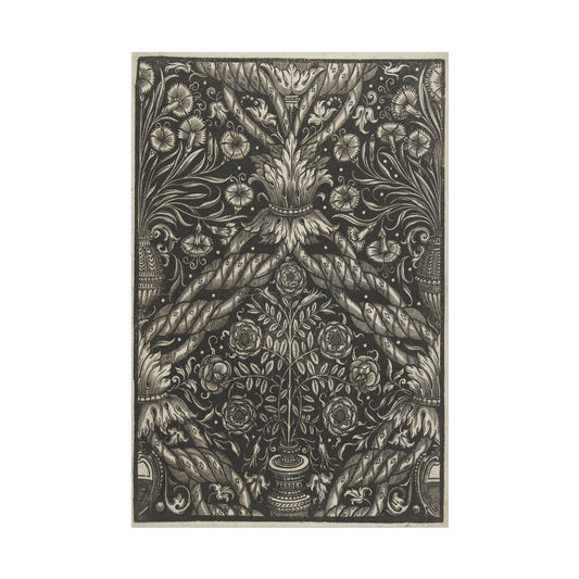 Vase and Flowers Textile