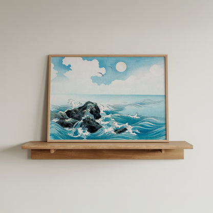 Waves at Kojima Island