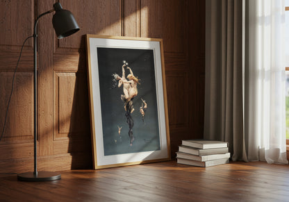 Twin Stars poster by Luis Falero - Neutral room decor with framed print