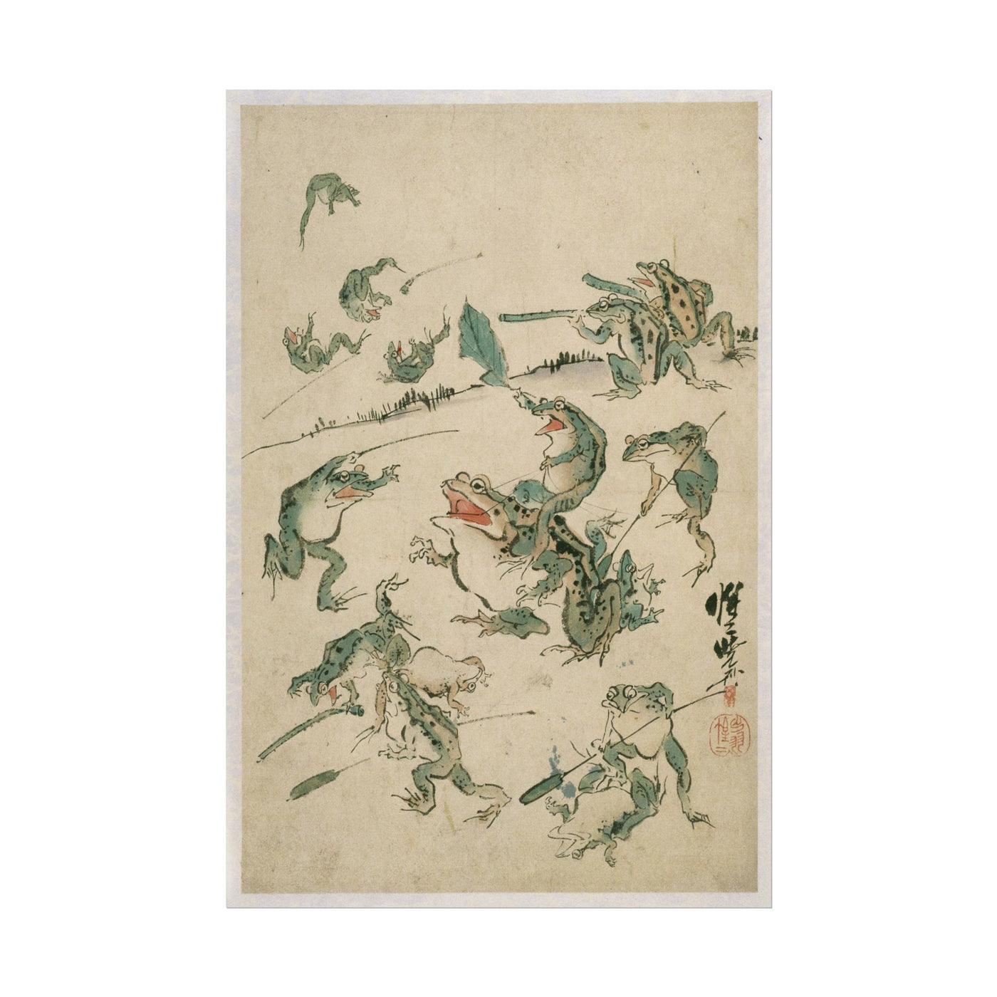 Battle of the Frogs 12″×18″