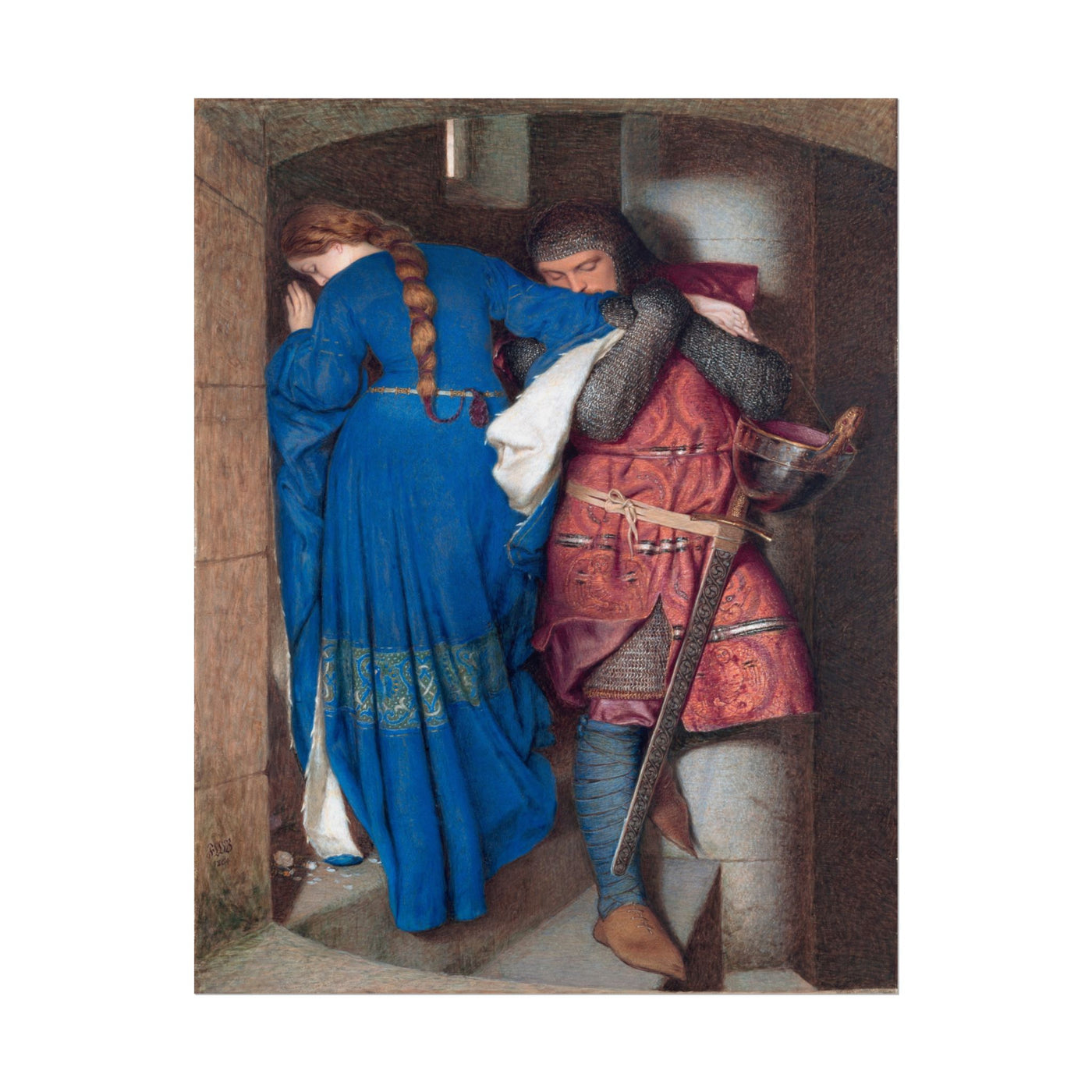 The Meeting on Turret Stairs 11″×14″