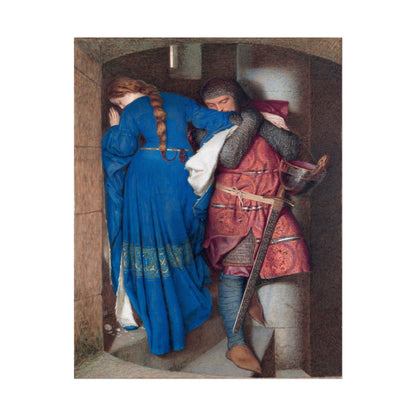 The Meeting on Turret Stairs poster by Frederick William Burton - 11x14 inch print
