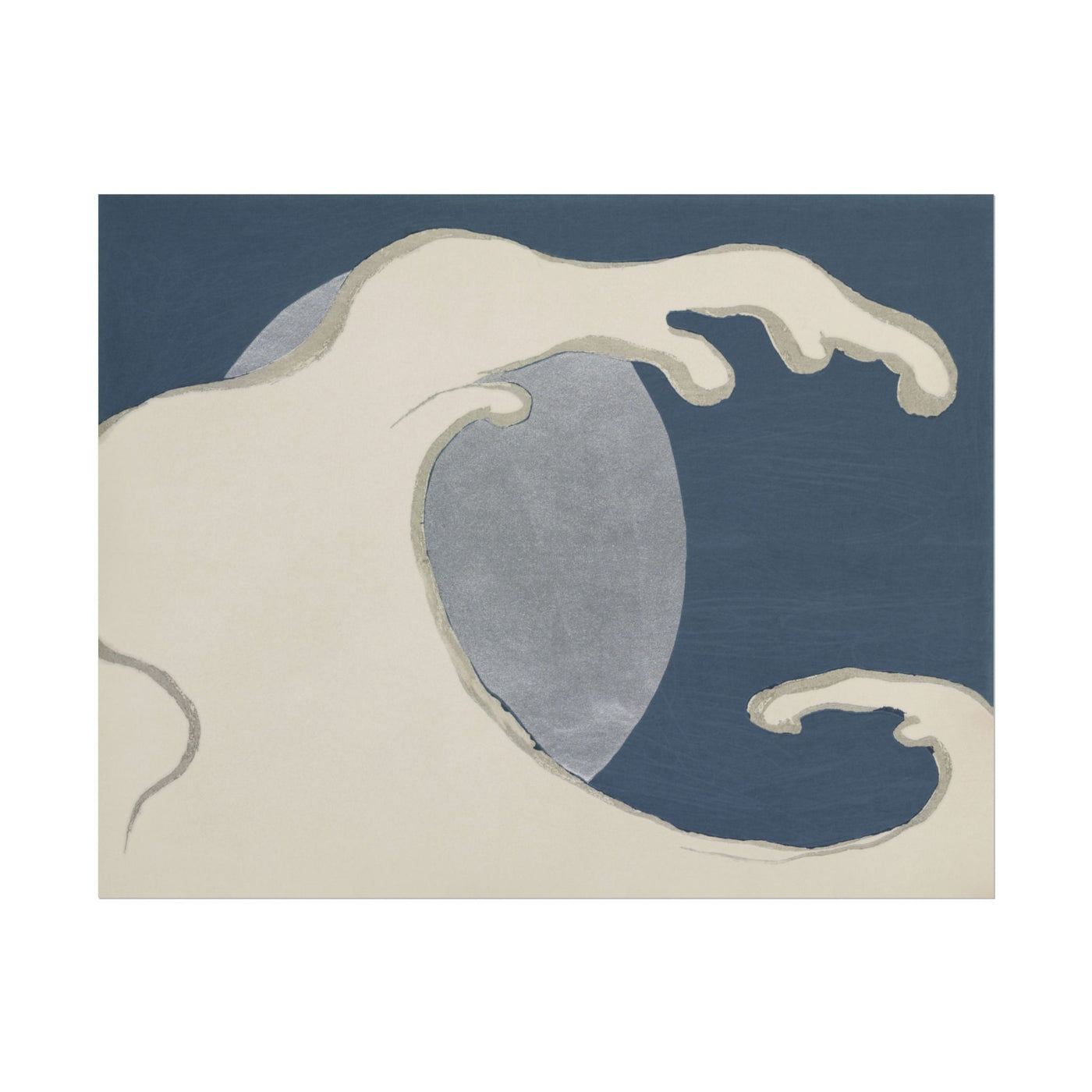 Waves and Sun from Momoyogusa - Flowers Of A Hundred Generations 14″×11″
