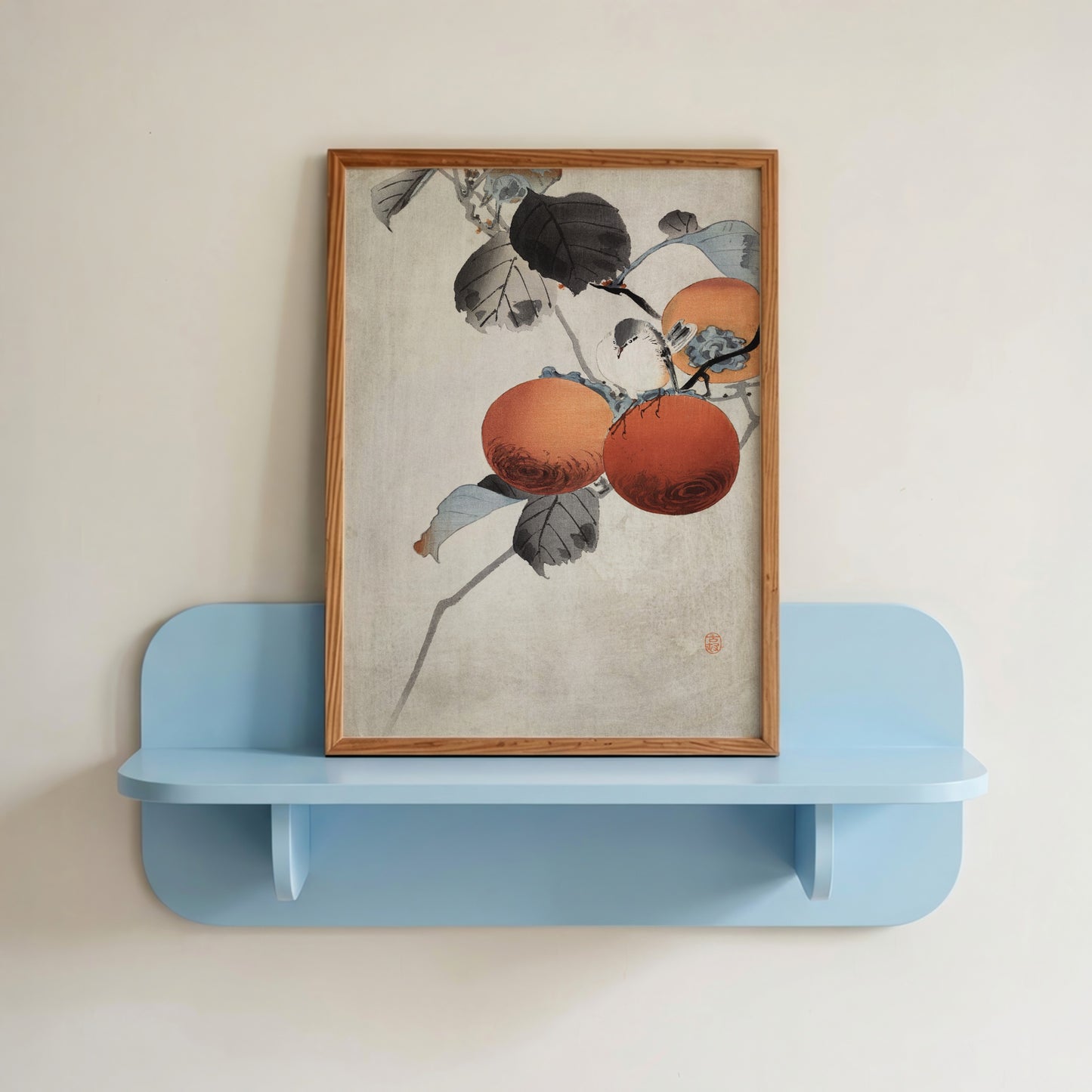 Nuthatcher atop Persimmons