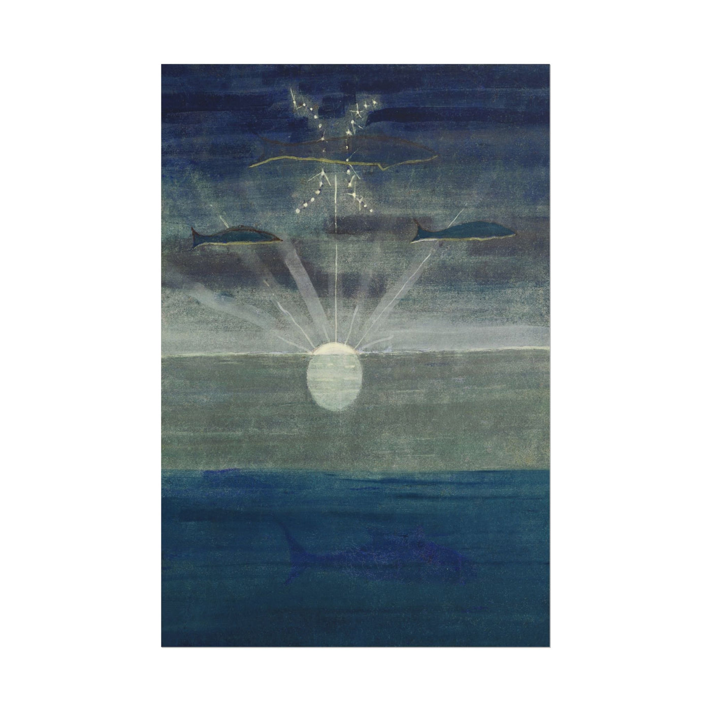The Sun is Passing the Sign of Pisces 12″×18″