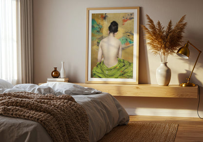 Study of Flesh Color and Gold poster by William Merritt Chase - Neutral room decor with framed print