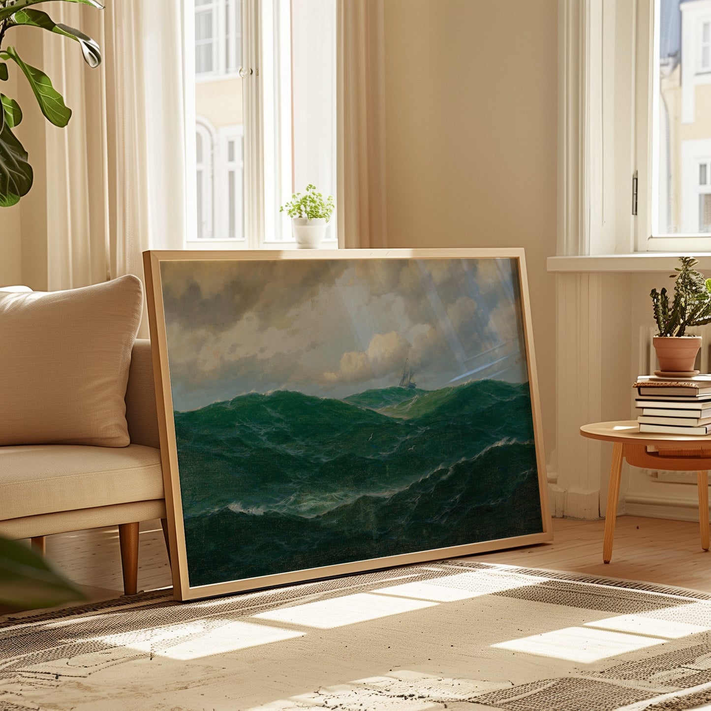 Ship on Rough Seas