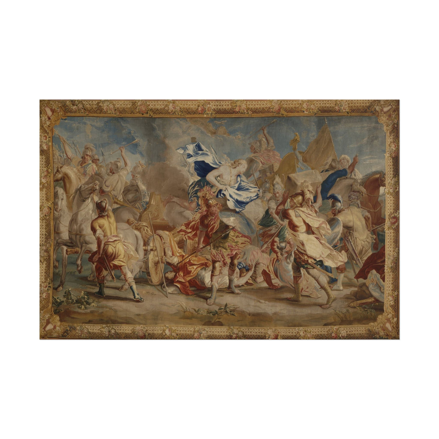 Combat between Menelaus and Paris 18″×12″