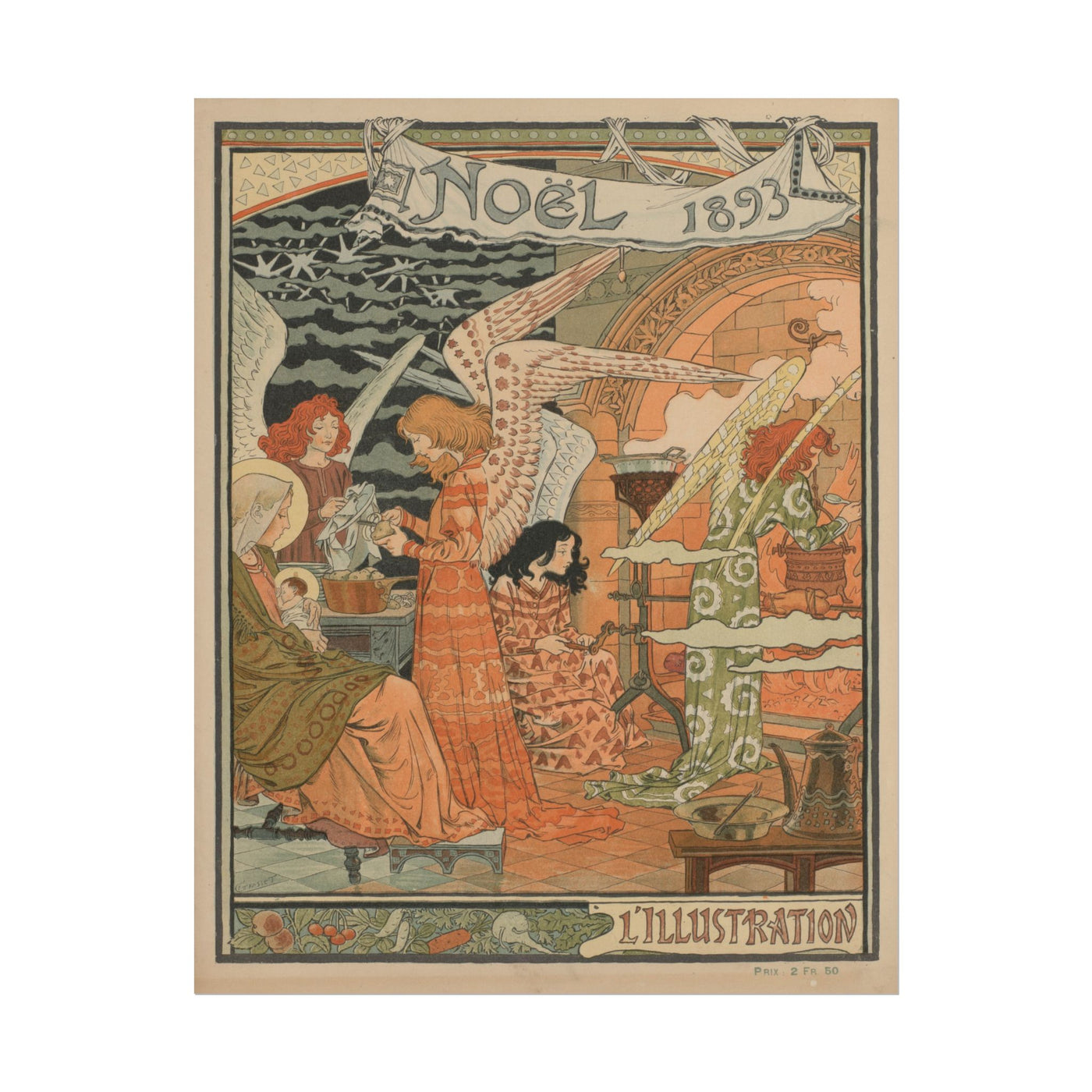 Christmas Art Print 1893 11″×14″