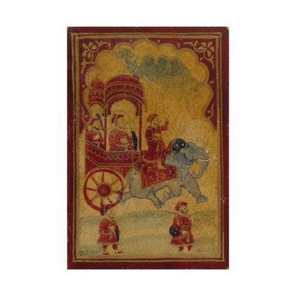 A King in an Elephant - Drawn Carriage