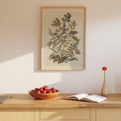 Pressed Flower Art Print