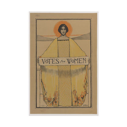 Votes for Women 1913 poster by Alphonse Mucha  - 16x24 inch poster print