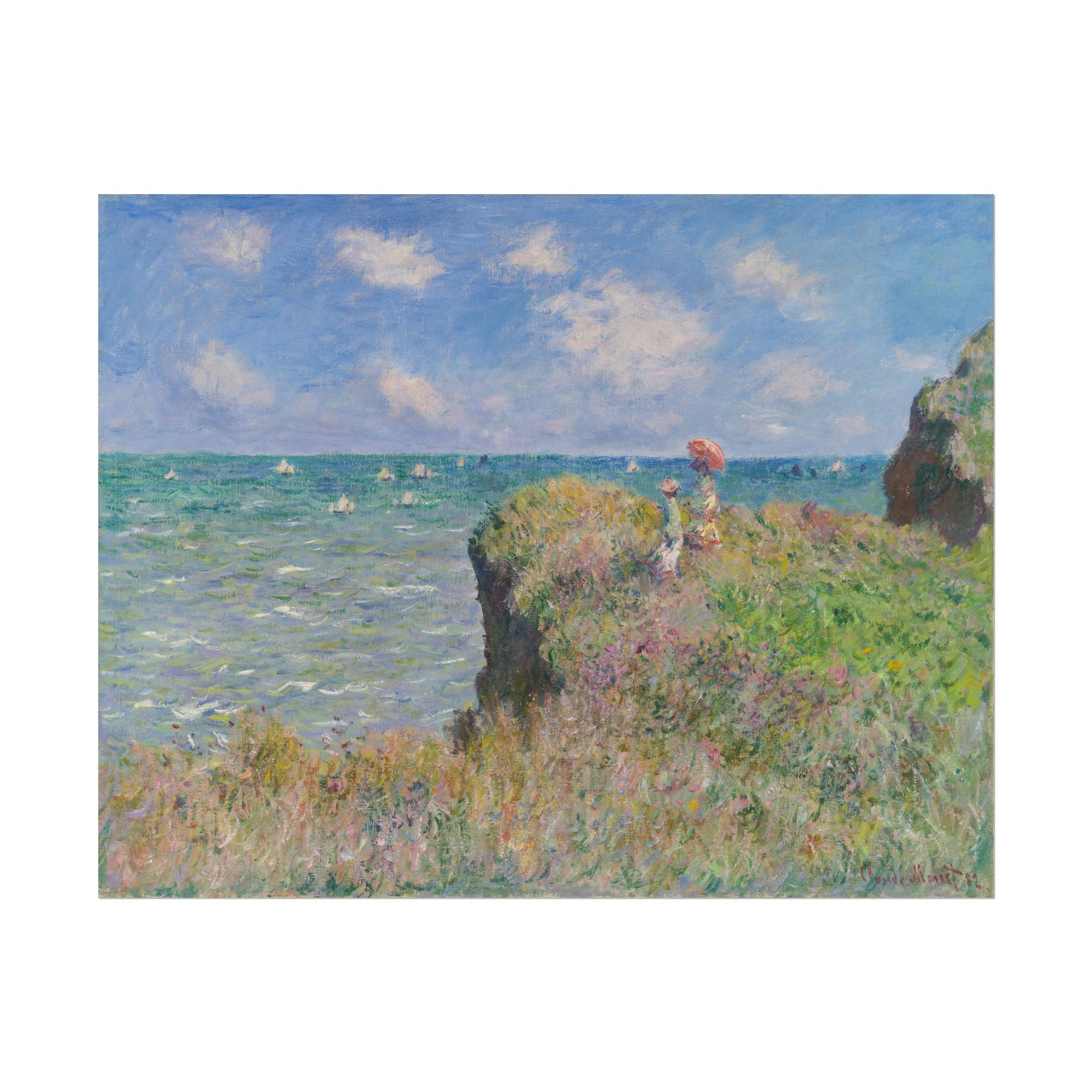 Cliff Walk at Pourville 14″×11″